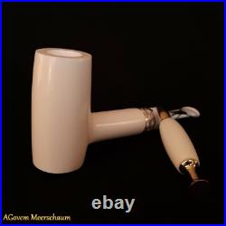 Poker Block Meerschaum Pipes Tamper w Silver Smoking Pfeife Pipa CASE 256 Poker Block Meerschaum Pipes Tamper w Silver Smoking Pfeife Pipa CASE 256