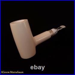 Poker Block Meerschaum Pipes Tamper w Silver Smoking Pfeife Pipa CASE 256 Poker Block Meerschaum Pipes Tamper w Silver Smoking Pfeife Pipa CASE 256
