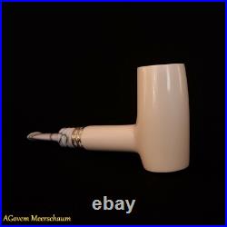 Poker Block Meerschaum Pipes Tamper w Silver Smoking Pfeife Pipa CASE 256 Poker Block Meerschaum Pipes Tamper w Silver Smoking Pfeife Pipa CASE 256