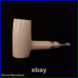 Poker Block Meerschaum Pipes Tamper w Silver Smoking Pfeife Pipa CASE 256 Poker Block Meerschaum Pipes Tamper w Silver Smoking Pfeife Pipa CASE 256