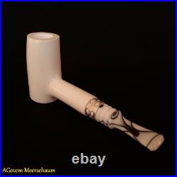 Poker Block Meerschaum Pipes Tamper w Silver Smoking Pfeife Pipa CASE 256 Poker Block Meerschaum Pipes Tamper w Silver Smoking Pfeife Pipa CASE 256