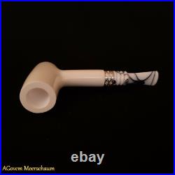 Poker Block Meerschaum Pipes Tamper w Silver Smoking Pfeife Pipa CASE 256 Poker Block Meerschaum Pipes Tamper w Silver Smoking Pfeife Pipa CASE 256