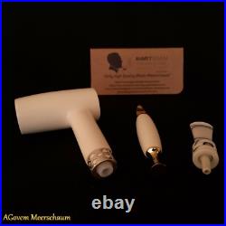 Poker Block Meerschaum Pipes Tamper w Silver Smoking Pfeife Pipa CASE 256 Poker Block Meerschaum Pipes Tamper w Silver Smoking Pfeife Pipa CASE 256