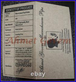 Poker Block Meerschaum Pipes Tamper w Silver Smoking Pfeife Pipa CASE 256 Poker Block Meerschaum Pipes Tamper w Silver Smoking Pfeife Pipa CASE 256