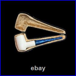 Poker Meerschaum Pipe handmade smoking tobacco pipe 9mm filter or standart