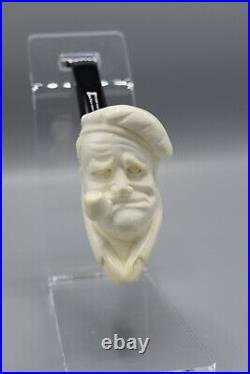 Popeye Figure Smoking Pipe Handmade Block Meerschaum-NEW Custom Fitted CASE#433