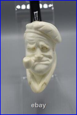 Popeye Figure Smoking Pipe Handmade Block Meerschaum-NEW Custom Fitted CASE#433