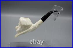 Popeye Figure Smoking Pipe Handmade Block Meerschaum-NEW Custom Fitted CASE#433