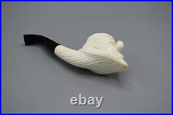 Popeye Figure Smoking Pipe Handmade Block Meerschaum-NEW Custom Fitted CASE#433