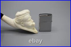 Popeye Figure Smoking Pipe Handmade Block Meerschaum-NEW Custom Fitted CASE#433