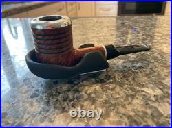 Porsche Design Nos Poker Style Briar Wood Smoking Pipe P'3611 In Original Box +