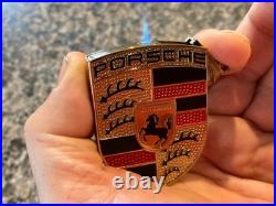 Porsche Design Nos Poker Style Briar Wood Smoking Pipe P'3611 In Original Box +