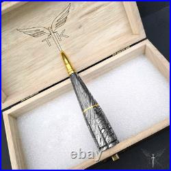 Premium Damascus Steel Handmade Bullet Pipe, Smoking Tools, Discreet Tobacco Pipe