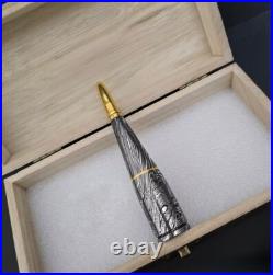 Premium Damascus Steel Handmade Bullet Pipe, Smoking Tools, Discreet Tobacco Pipe