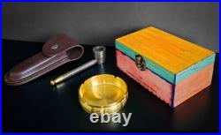 Prime Damascus Steel Compact Size Smoking Pipe-3Ashtray