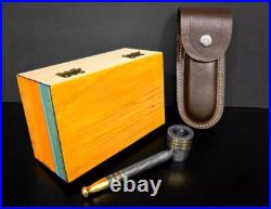 Prime Damascus Steel Compact Size Smoking Pipe-3Ashtray