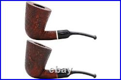 Proxima Brown Sandblasted Bent Dublin Tobacco Pipe