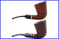 Proxima Brown Sandblasted Bent Dublin Tobacco Pipe