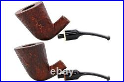 Proxima Brown Sandblasted Bent Dublin Tobacco Pipe