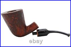 Proxima Brown Sandblasted Bent Dublin Tobacco Pipe