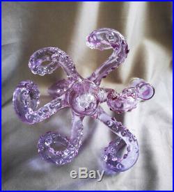 Purple Octopus Glass Bong Water Pipe Smoking Tobacco Smoking Pipe