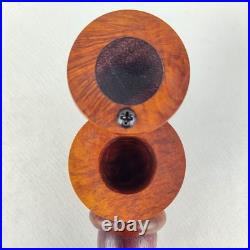 Purpleheart and Briarwood Smoking Pipe with Matching Inlayed Cap