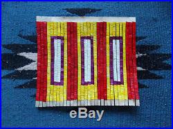 QUILLED SLAT QUILLED PANEL TOBACCO (Pipe) BAG SIOUX Lakota Quillwork Repro
