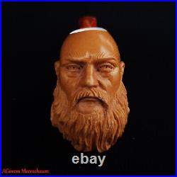 RAGNER Meerschaum Smoking Tobacco Pipe, Turkish Carved Tobacco Pipe AGM-1840