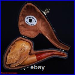 RAGNER Meerschaum Smoking Tobacco Pipe, Turkish Carved Tobacco Pipe AGM-1840