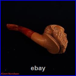 RAGNER Meerschaum Smoking Tobacco Pipe, Turkish Carved Tobacco Pipe AGM-1840