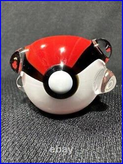 RARE Collectible Pokemon Red PokeBall Glass Smoking Bowl. Brand New