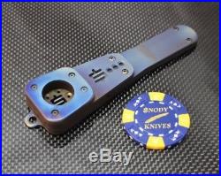 RARE! Purple Blue Snody Knives T7 V1 Titanium Tactical Pipe Collectible Smoking