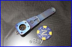 RARE! Purple Blue Snody Knives T7 V1 Titanium Tactical Pipe Collectible Smoking