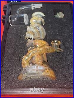 REVOLVER GLASS AMERICAN MADE REAL ART! 14mm Smoking water pipe Hookah