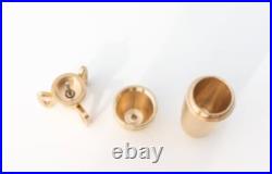 ROCKET Shape Solid Brass Straight Pipe Screenless with Poker Tool CNC Machined USA