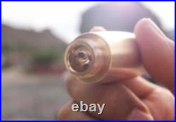 ROCKET Shape Solid Brass Straight Pipe Screenless with Poker Tool CNC Machined USA