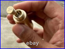 ROCKET Shape Solid Brass Straight Pipe Screenless with Poker Tool CNC Machined USA
