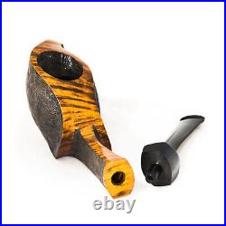 RYOHEI DOMOTO Big Long Blowfish Curved Tomahawk Tobacco Smoking Pipe