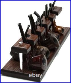 Rack for smoking pipes Wooden handmade stand for tobacco pipes