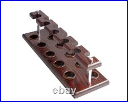 Rack for smoking pipes Wooden handmade stand for tobacco pipes