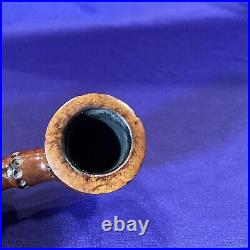 Radice Rind Two Dot Tobacco Pipe. Italy. Pre-owned. New. (s192)