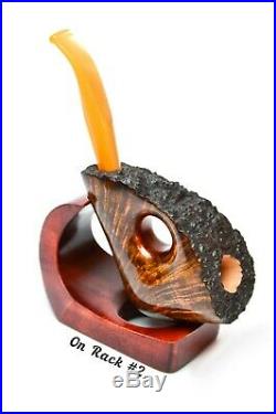 Rare Collectible Briar Pipe For Smoking Tobacco Wooden Handmade Acrylic Stem