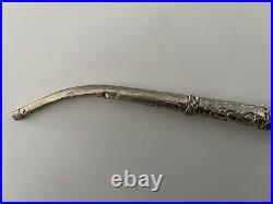 Rare Metal & Stone Elephant Smoking Pipe