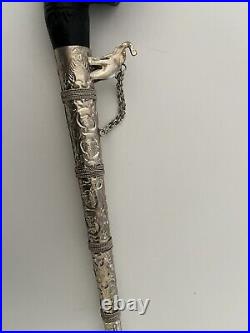 Rare Metal & Stone Elephant Smoking Pipe