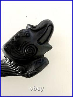 Rare Metal & Stone Elephant Smoking Pipe