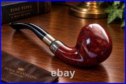 Rare Vintage Stanwell 185 Silver Mount Bent Apple 1998 Made In Denmark Nos