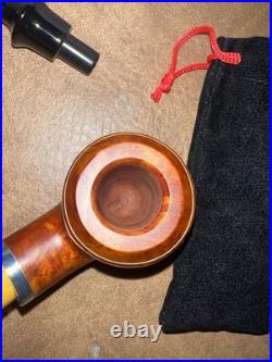 Rattray's Beltane Fire natural smooth 9mm tobacco pipe with3 stems total nib