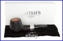 Rattray's Chubby Jackey Silver Tobacco Pipe Sandblast