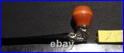 Retro GREEK GODDESS Handmade Beautiful Cast Metal DESIGN Smoking Pipe Z49 1970s