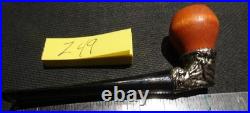 Retro GREEK GODDESS Handmade Beautiful Cast Metal DESIGN Smoking Pipe Z49 1970s